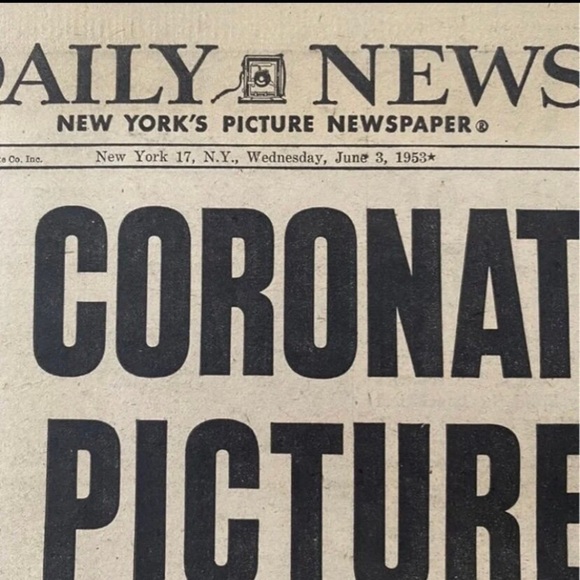 Set Of 3: Vintage 1953 Queen Elizabeth II Coronation Original Newspapers - Picture 7 of 10